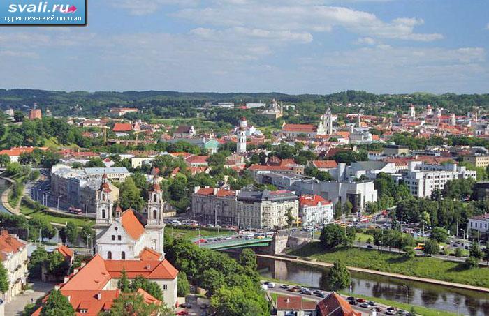 Вид на Вильнюс, Литва.