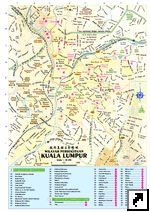 Карта Куала-Лумпура, столицы Малайзии (англ.)