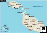 Карта Мальты (англ.)