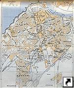 Марокко. Карта города Рабат (франц.)