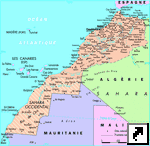 Карта Марокко (франц.)