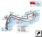 Схема трассы "Формула-1" в  Монако.