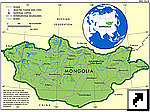 Карта Монголии (англ.)