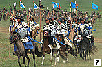 Празднование в честь Дня рождения Чингисхана, Монголия.