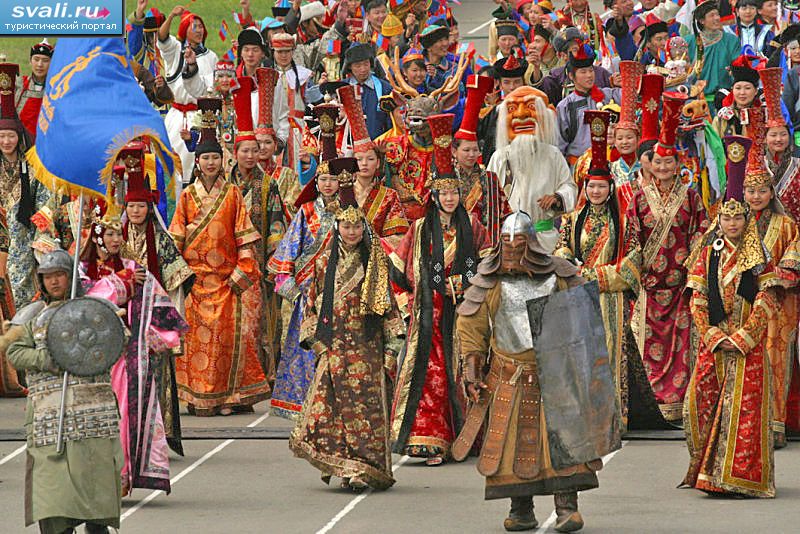 Ежегодный праздник Наадам, Монголия.