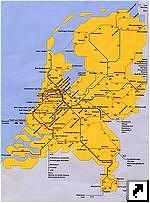 Транспортная схема Нидерландов. (гол.)