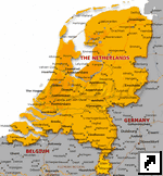 Карта Нидерландов. (англ.)