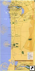 Карта города Дубай, ОАЭ (англ.)