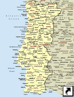 Карта Португалии (англ).