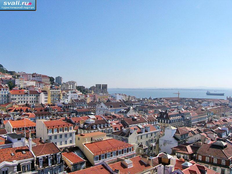 Вид на Тежу, Лиссабон, Португалия.