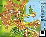 Карта Виктории, столицы Сейшельских островов, остров Маэ (англ.)