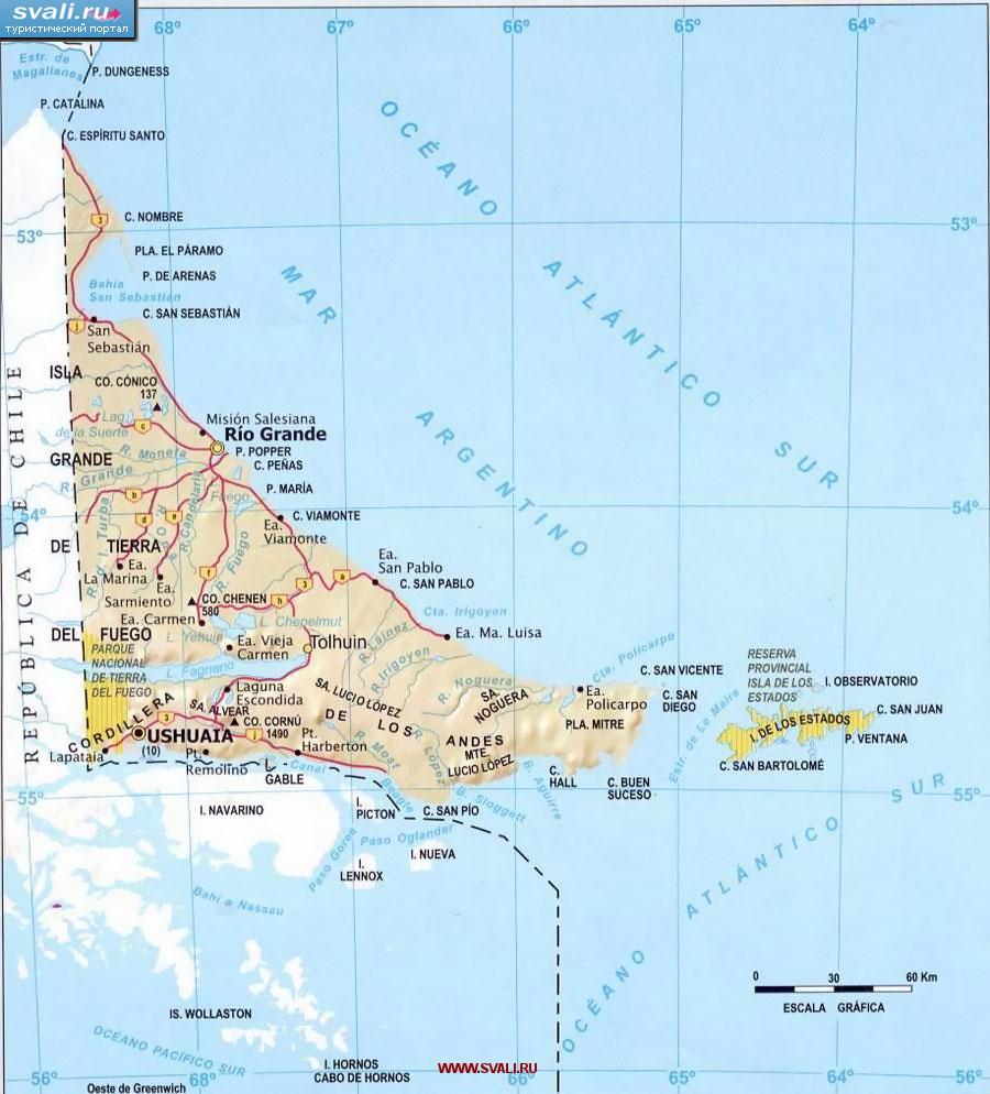 ����� ��������� �������� ����� (Tierra del Fuego), ��������� (���.)