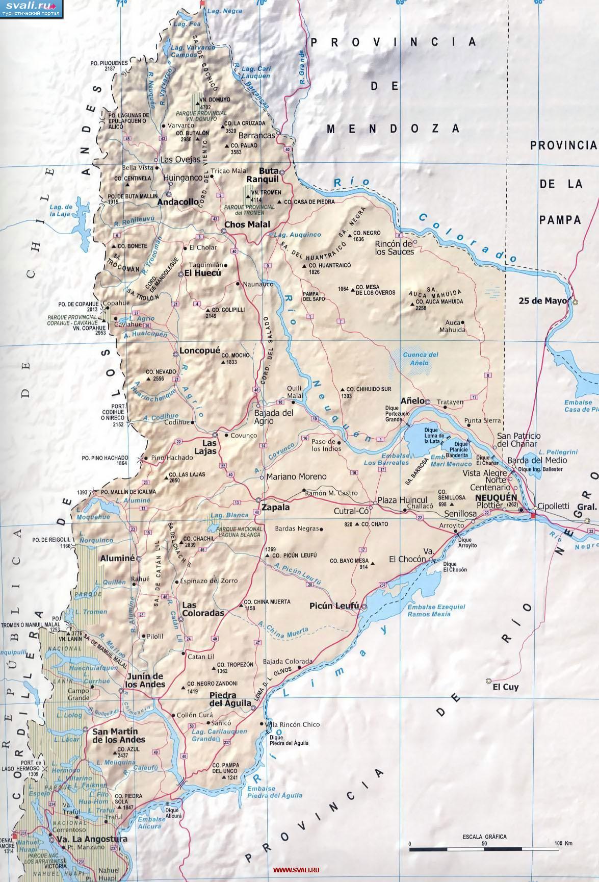 ����� ��������� ������� (Neuquen), ��������� (���.) 