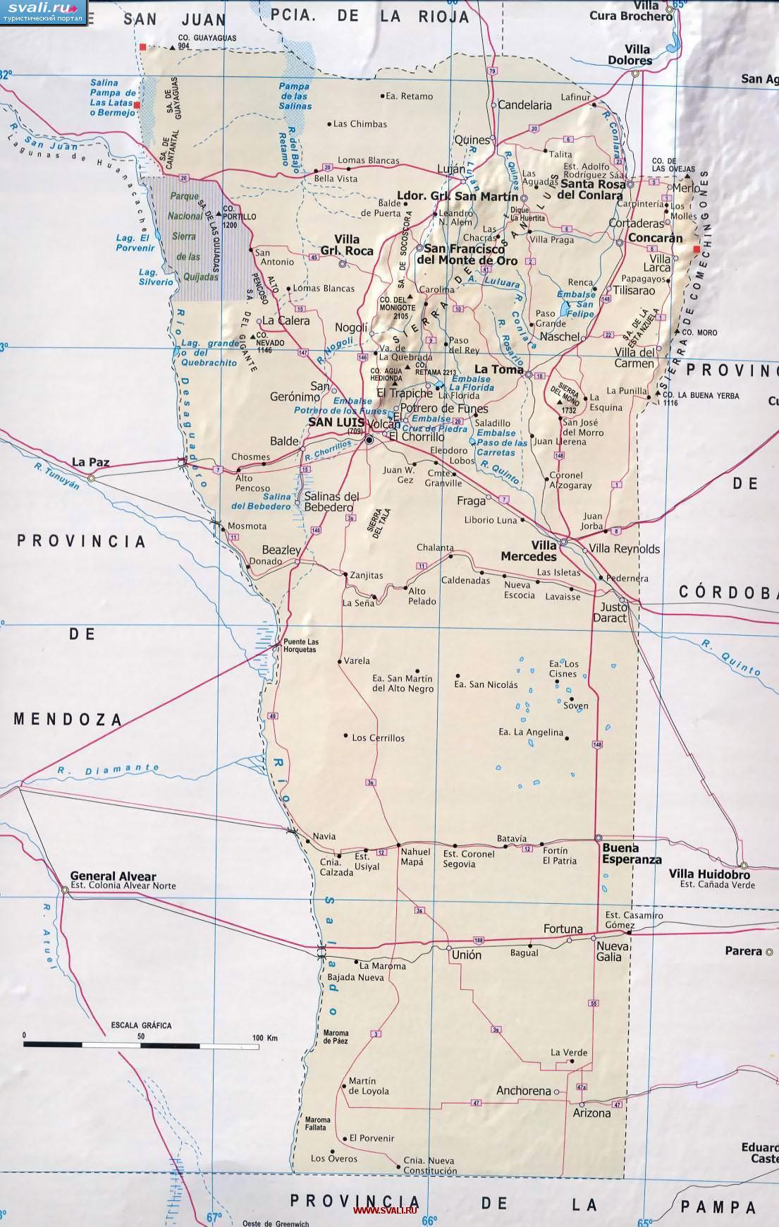 ����� ��������� ���-���� (San Luis), ��������� (���.)