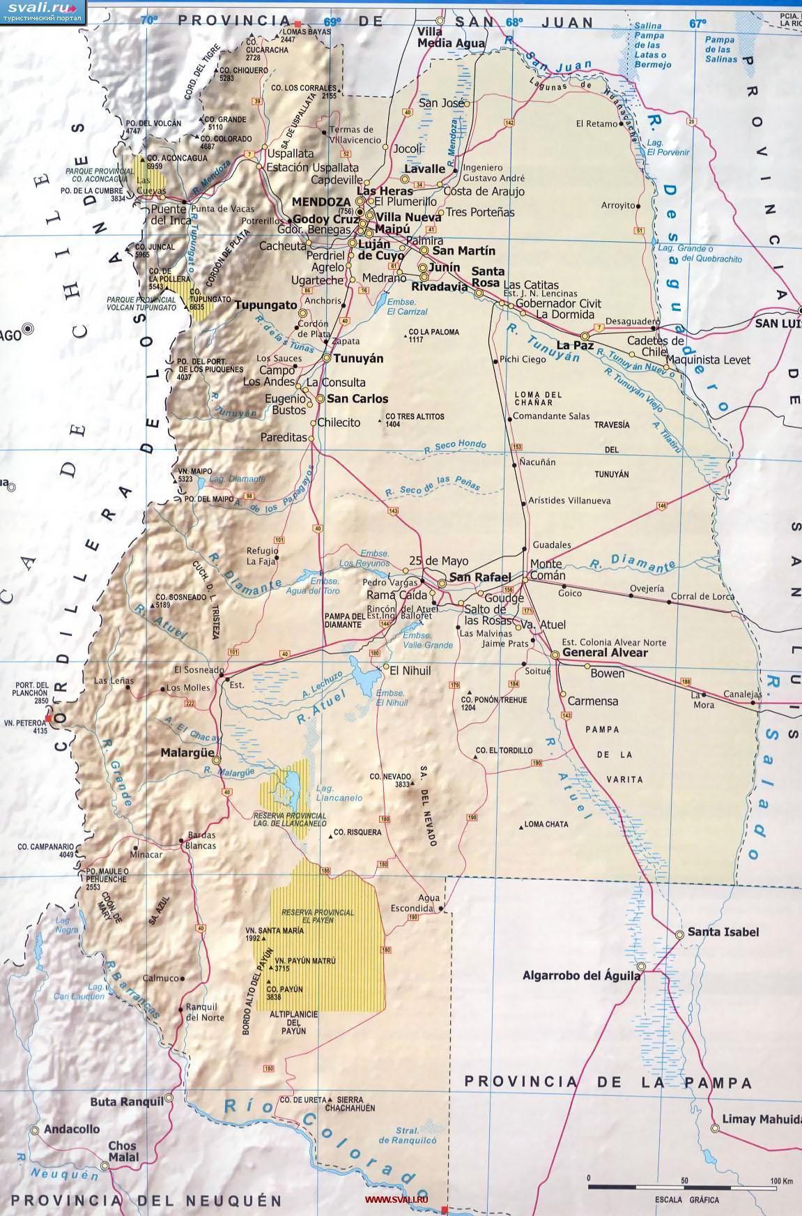 ����� ��������� ������� (Mendoza), ��������� (���.)