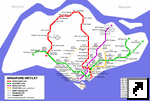 Схема метро Сингапура (англ.)