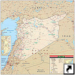 Карта Сирии (англ.)