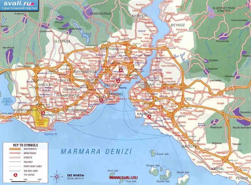 Карта Стамбула (англ.)