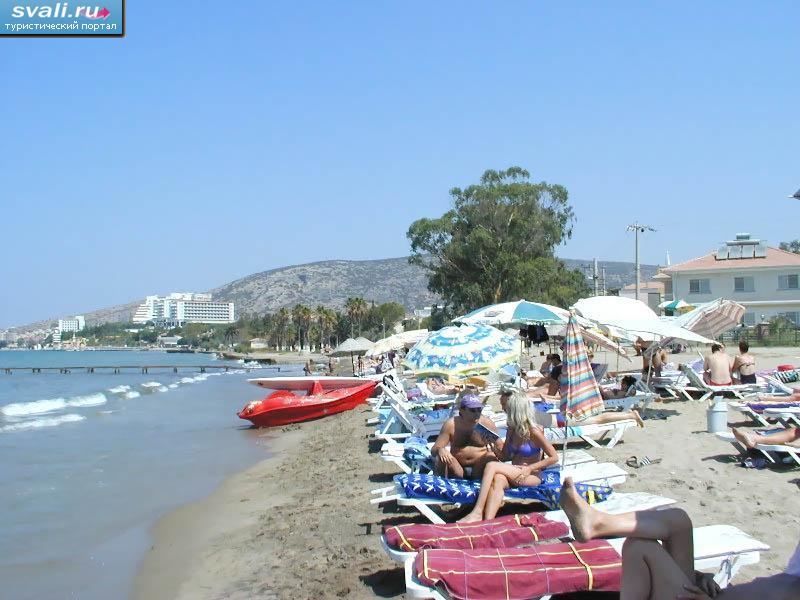 Пляж Кушадасы, Турция.