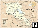 Карта Армении (англ.)