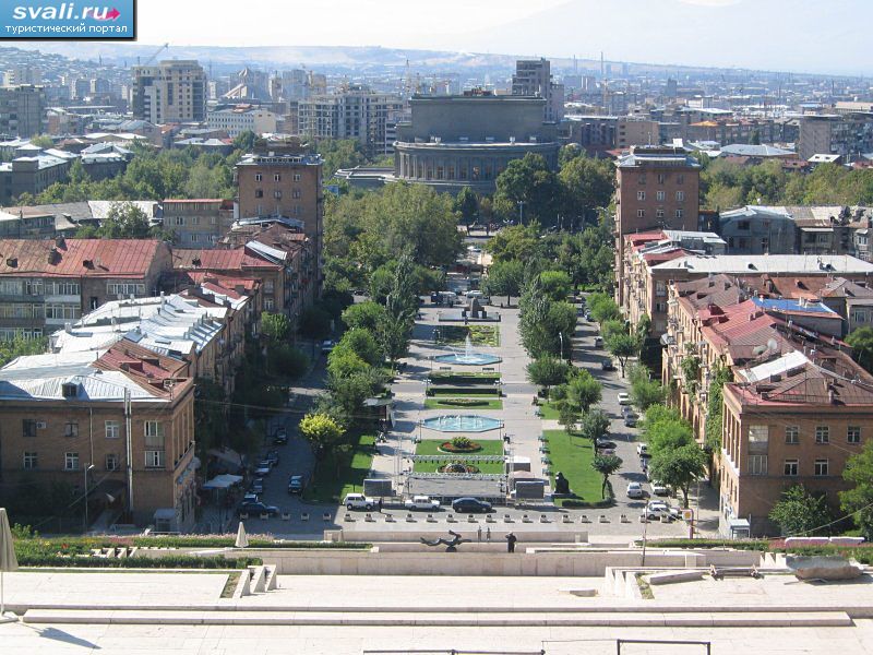 Вид с Каскада на Театр оперы и балета, Ереван, Армения. | Армения ...