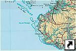 Карта района Нанди (Nadi), остров Вити Леву, Фиджи (англ.)