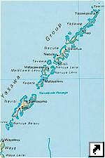 Карта островов Ясава, Фиджи (англ.)