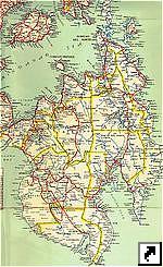 Подробная карта острова Минданао (Mindanao), Филиппины (англ.)