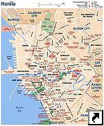 Карта Манилы, Филиппины (англ.)