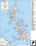 Карта административного деления Филиппин (англ.)