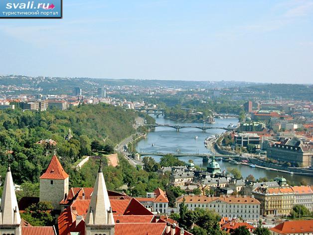Река Влтава, Прага, Чехия.