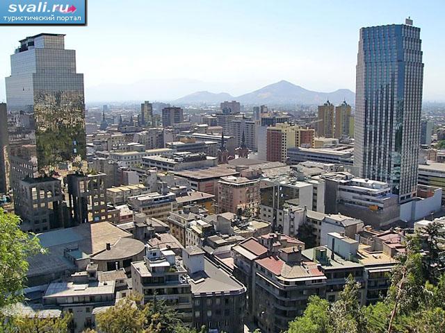 Центр Сантьяго (Santiago), столицы Чили.