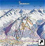 Карта горнолыжного курорта Jakobshorn, Давос (Davos), Швейцария.
