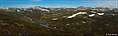 Панорама на горы. Где-то там и пик Mt Kosciuszko - Snowy Mountains, NSW, Австралия (602x183 47Kb)
