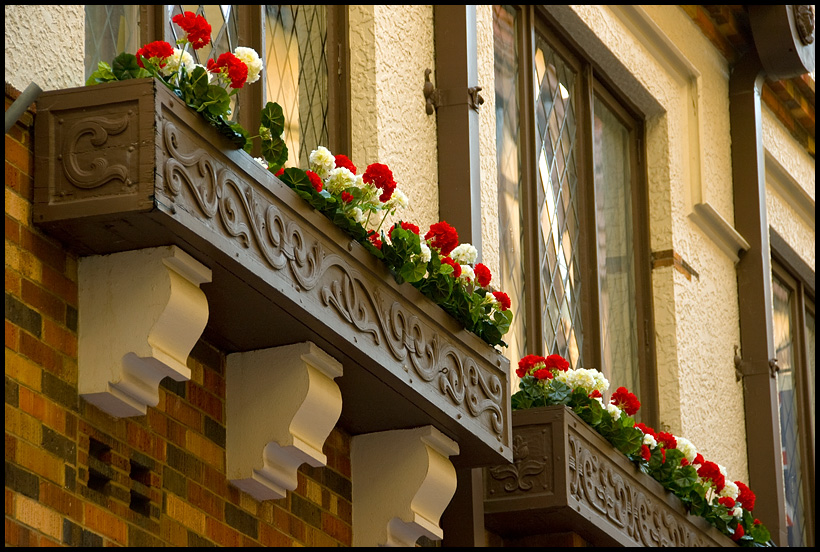 Window at London Court, Perth, WA, Australia