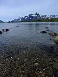 Хрустальная вода фьорда, Лофотенские острова, Норвегия. (583x778 87Kb)