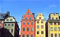 Старый город, разноцветные домики Стокгольма, Швеция. (640x397 114Kb)