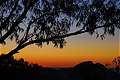 Закат, Whitegum Lookout, Warrumbungle NP, NSW, Австралия (600x399 140Kb)